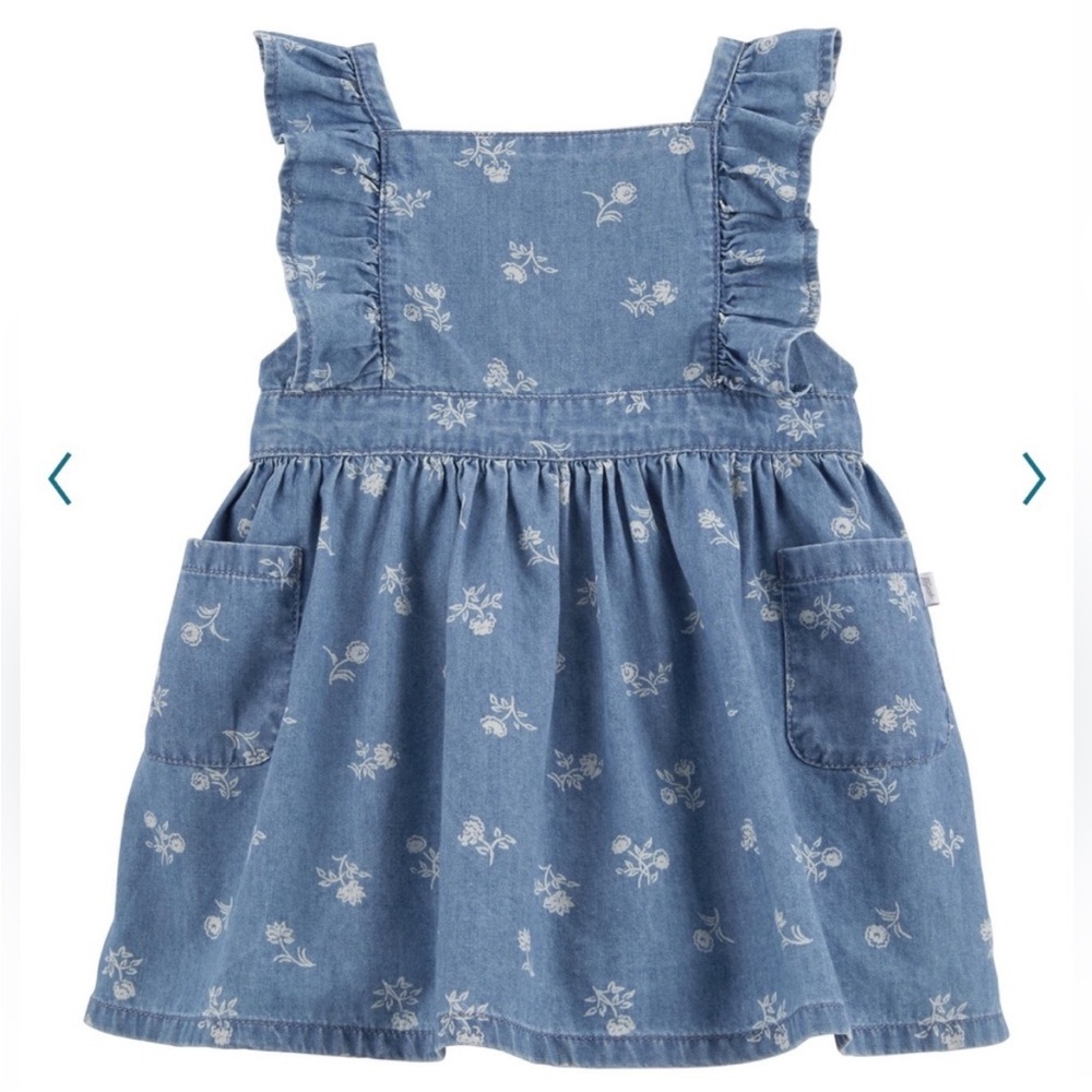 NWT Baby Girl OshKosh B'gosh® Floral Chambray Dress